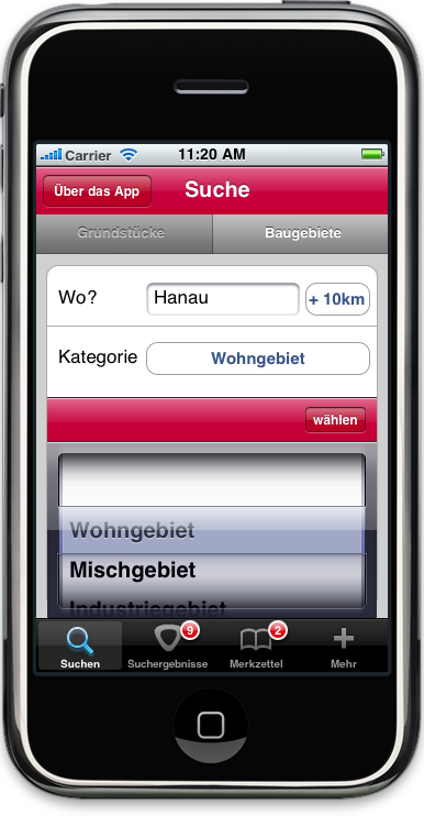 Grundst&uuml;ckssuche