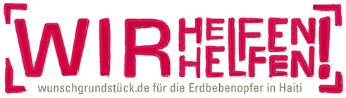 Wir helfen helfen! wunschgrundst&uuml;ck.de f&uuml;r die Erdbebenopfer in Haiti.